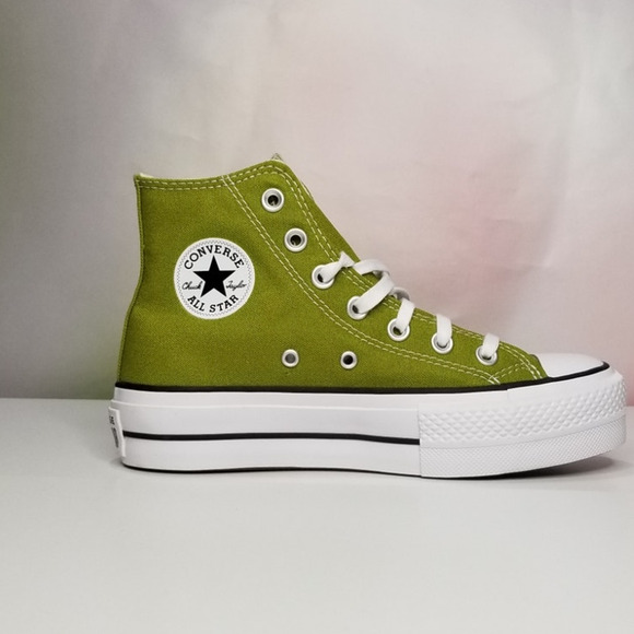 Converse CTAS Women Canvas Lift Hi Top Sneakers Size 5.5 Forrest A08286F NWT - Picture 3 of 8